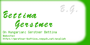 bettina gerstner business card